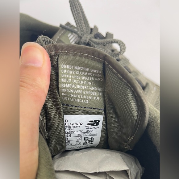 New Balance 420 Men's Olive Green Lifestyle Shoes D UL420WB2 Sz 9.5 US - Picture 8 of 11